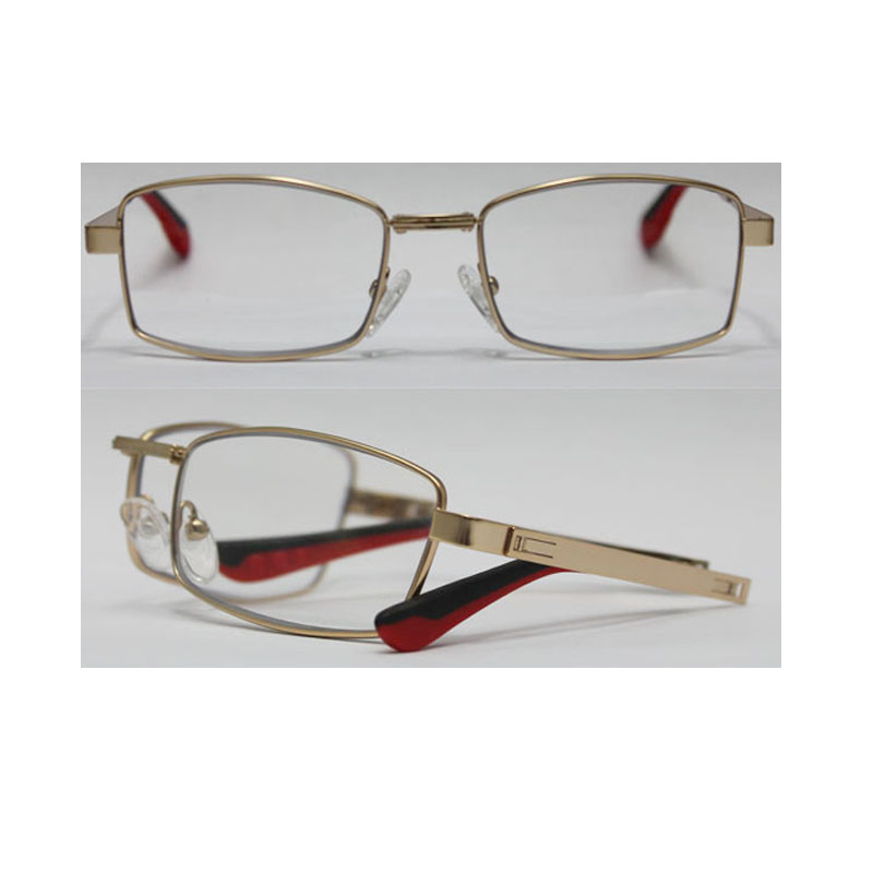 Unisex cel mai nou stil pliabil ochelari de lectură cu temple metalice, obiectivul AC, CE și standardele FDA,